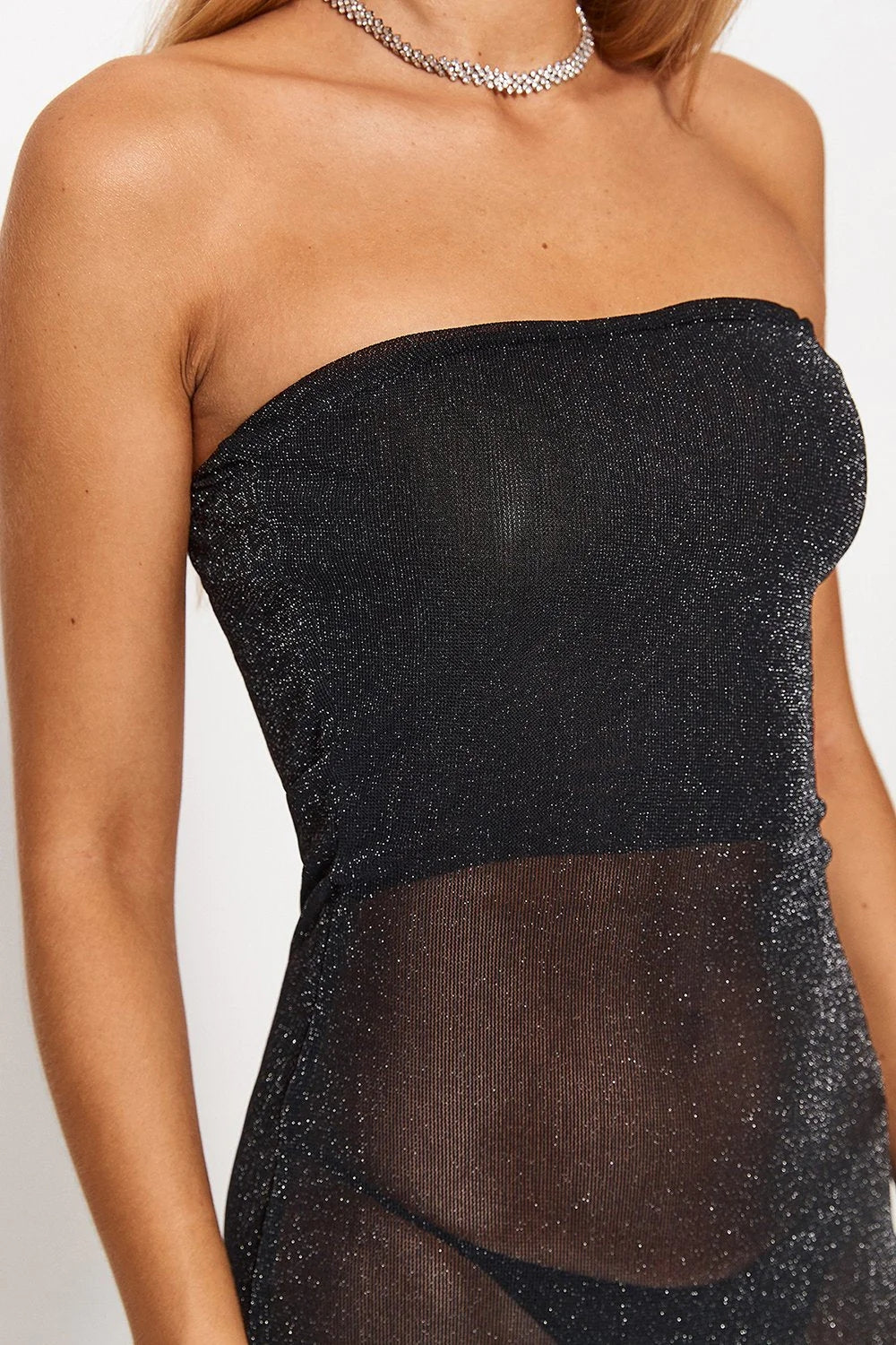 Mesh Tube Top Dress