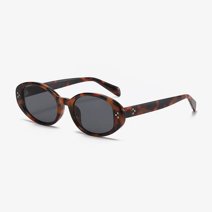Famous Oval Frame Sunglasses