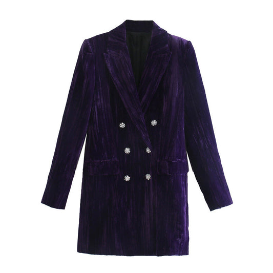 Velvet Dress Coat